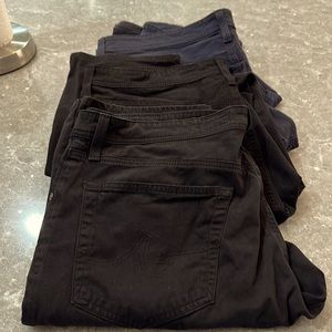 AG barely worn brushed pants.  Bundle of 4 pair!! Great fit.   36x 32